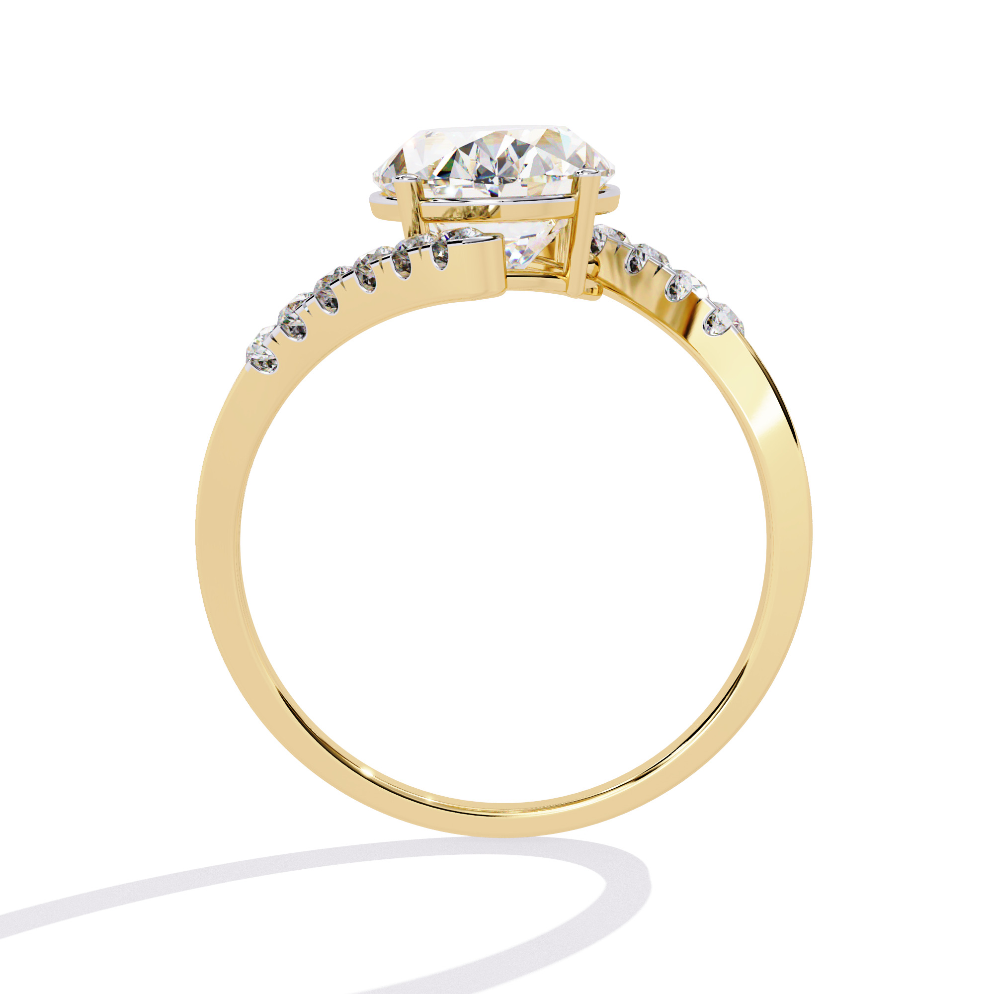 OVA L DIAMOND RING -CAD-051 3D model_10