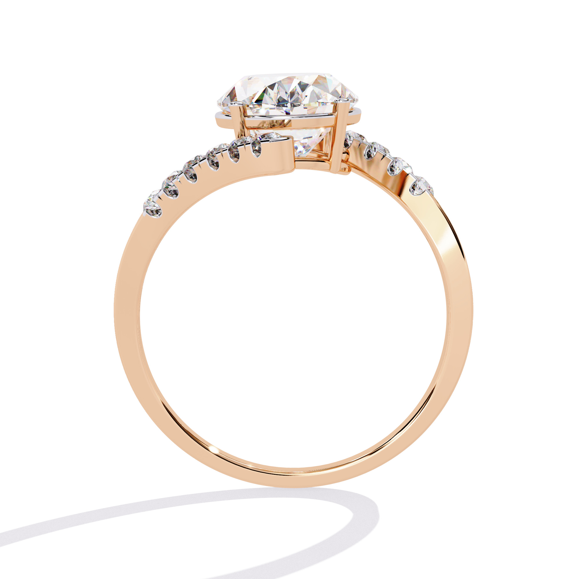 OVA L DIAMOND RING -CAD-051 3D model_11