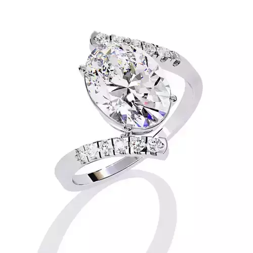 OVA L DIAMOND RING -CAD-051