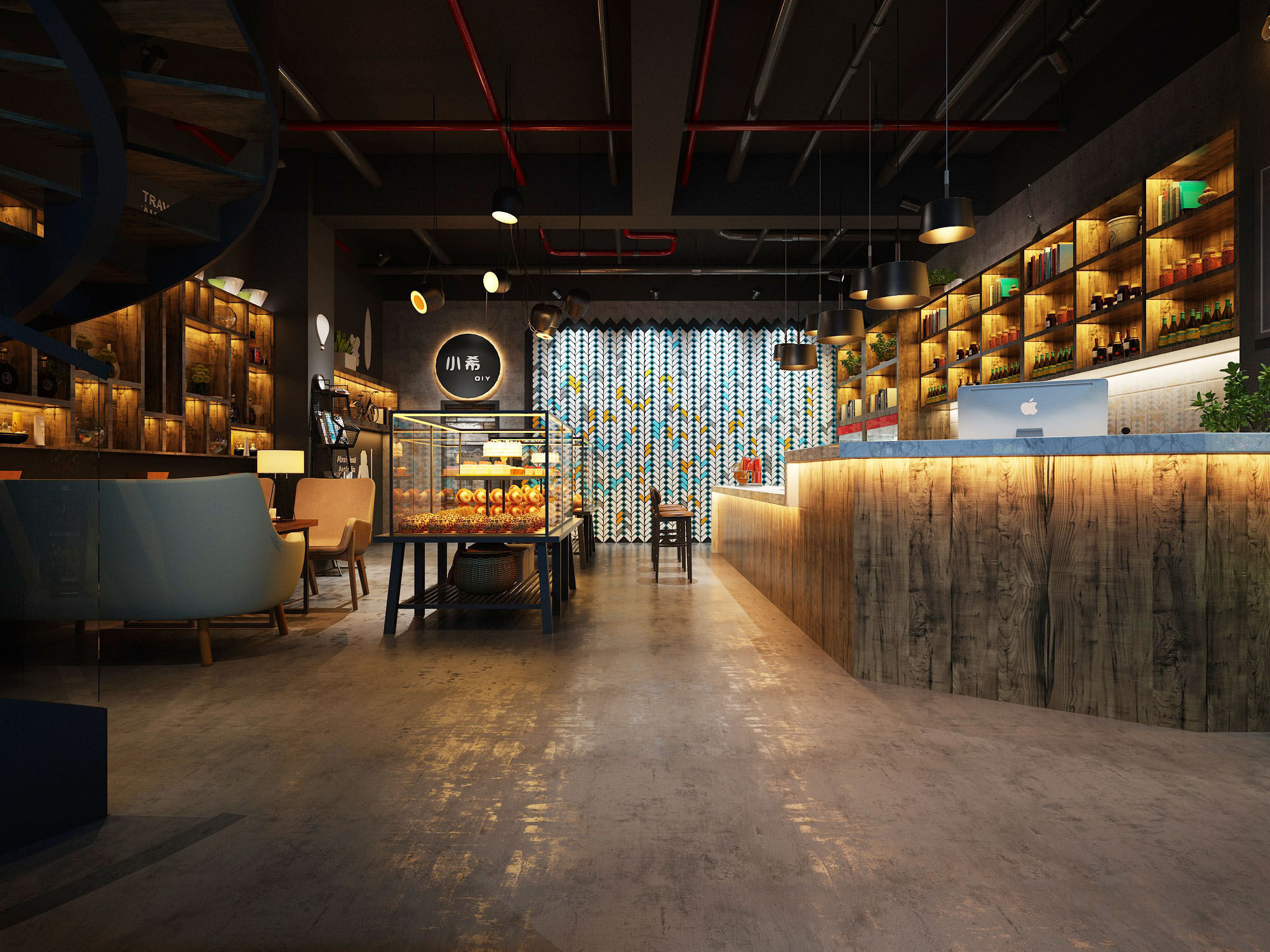 Cafe Bar Shop 3D model_3