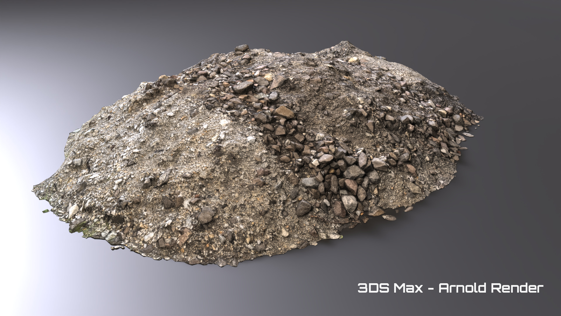 Debris - Stones Low-poly 3D model_7