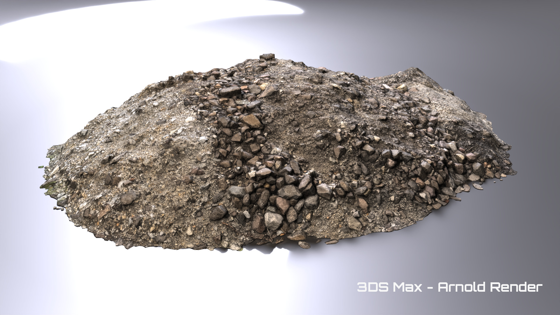 Debris - Stones Low-poly 3D model_8