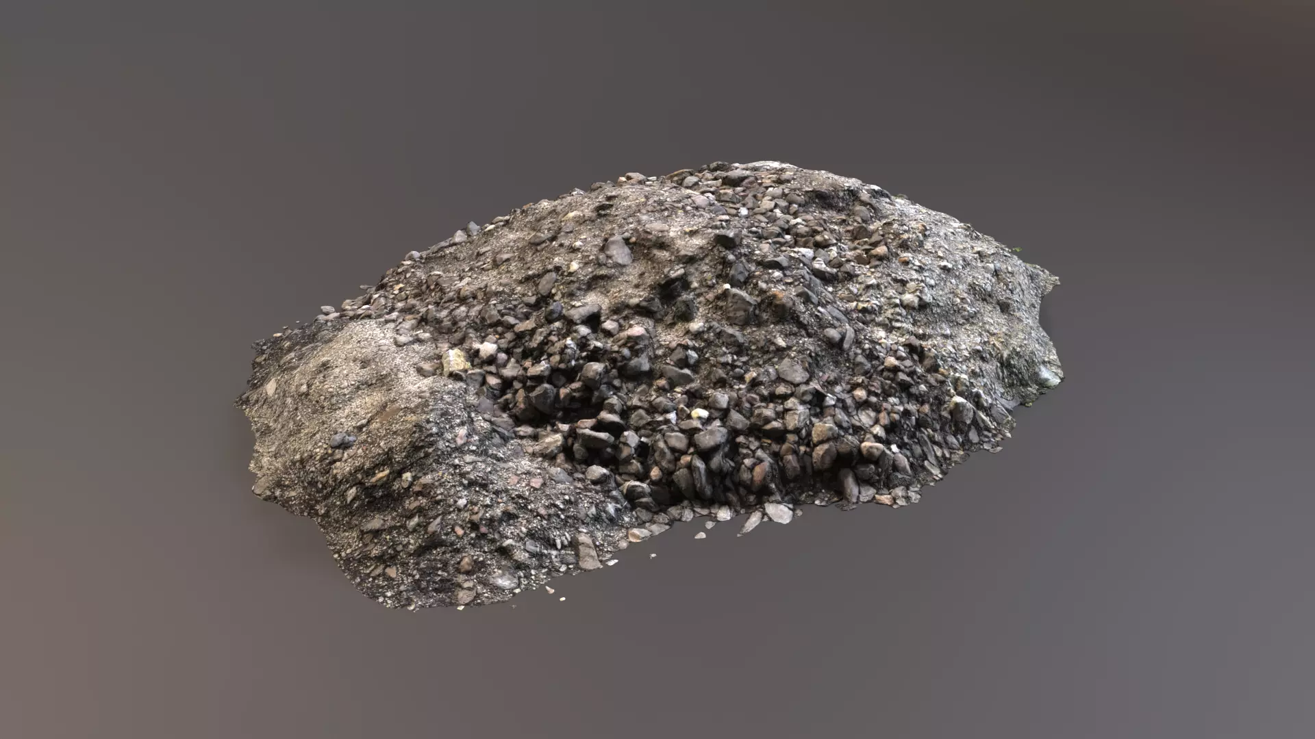 Debris - Stones Low-poly 3D model_0