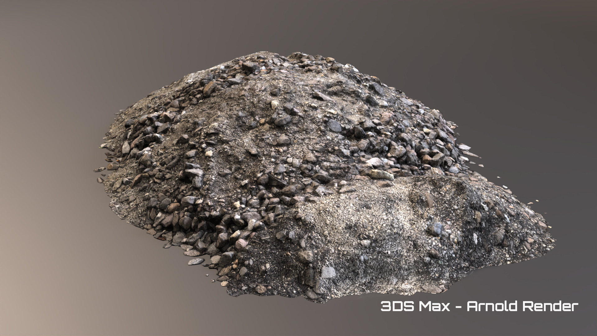 Debris - Stones Low-poly 3D model_11