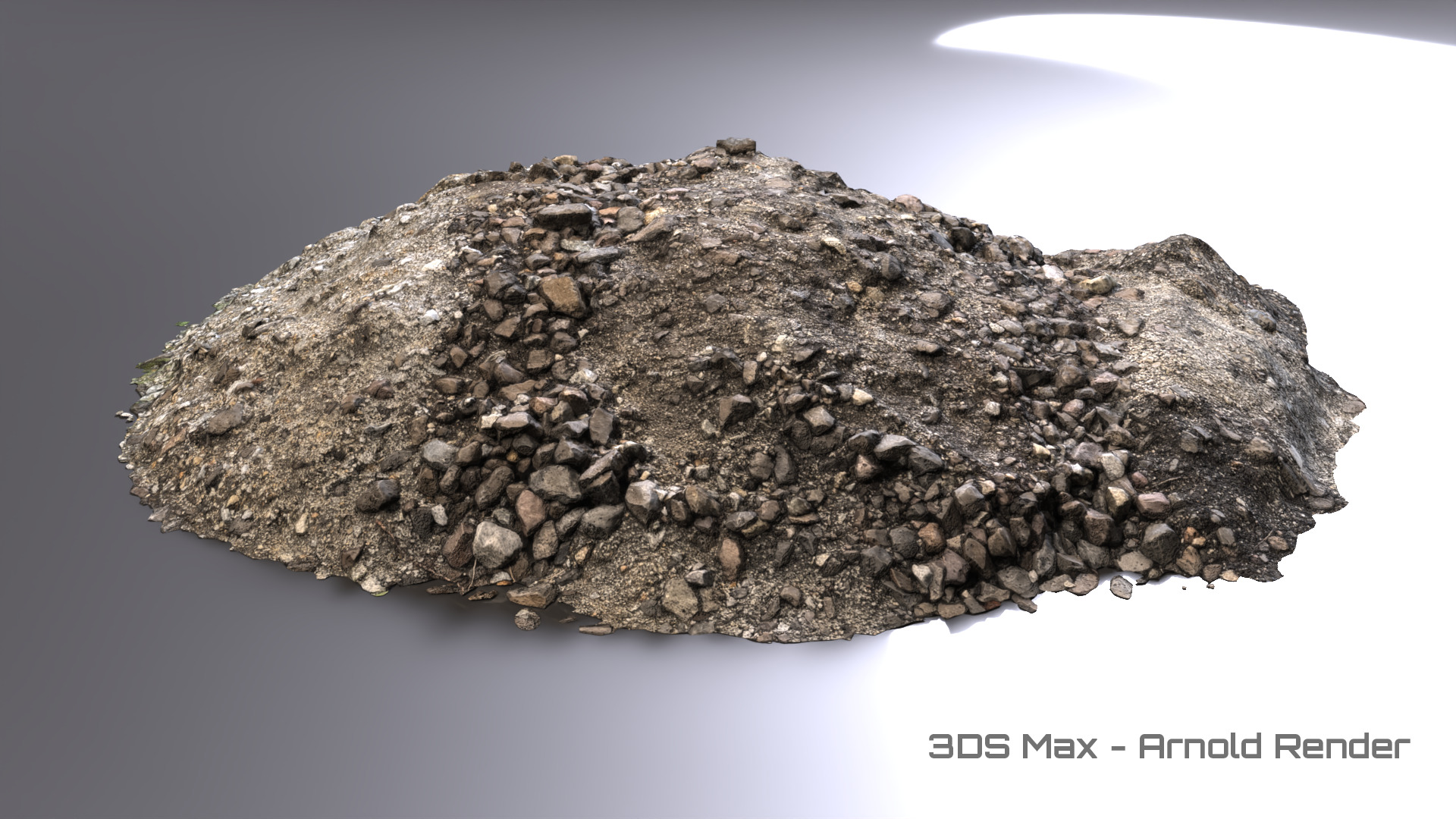 Debris - Stones Low-poly 3D model_9