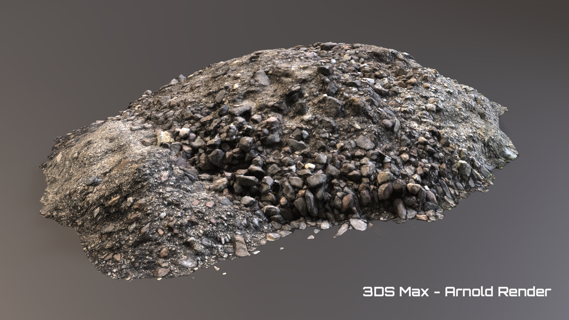 Debris - Stones Low-poly 3D model_2