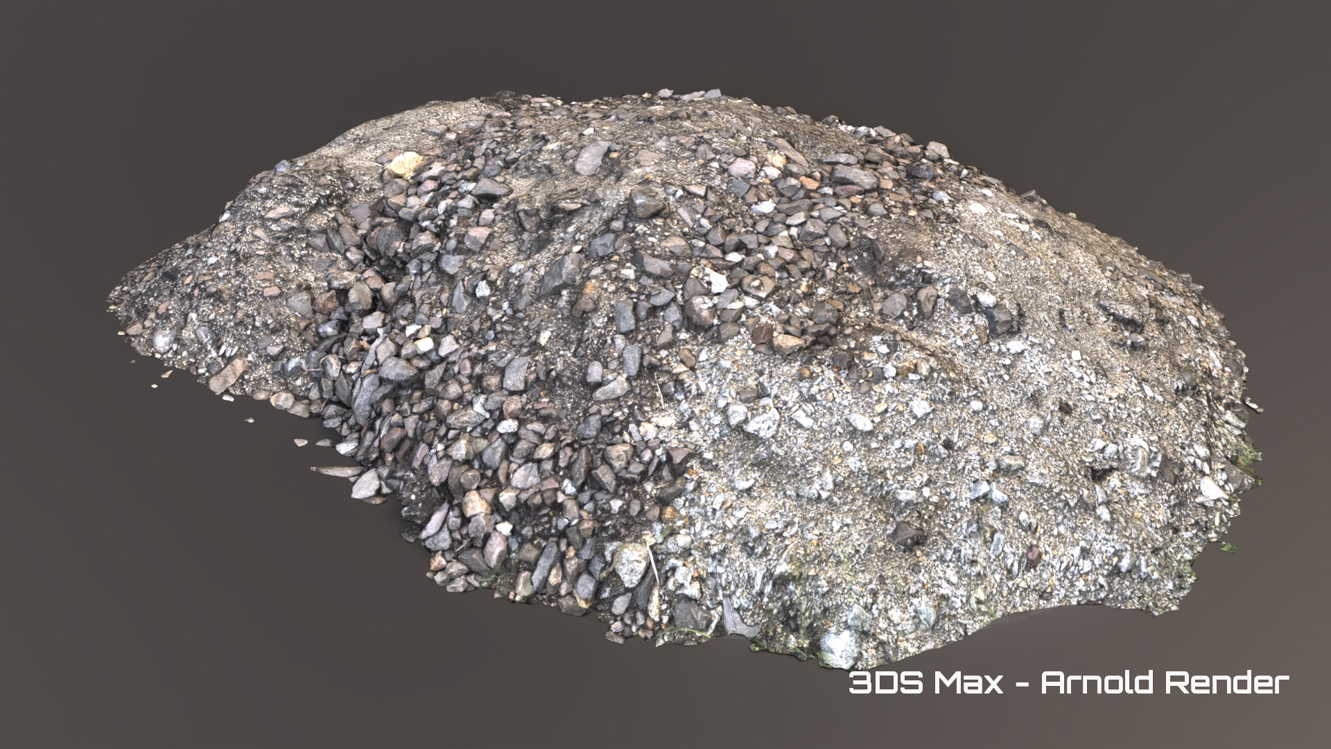 Debris - Stones Low-poly 3D model_3