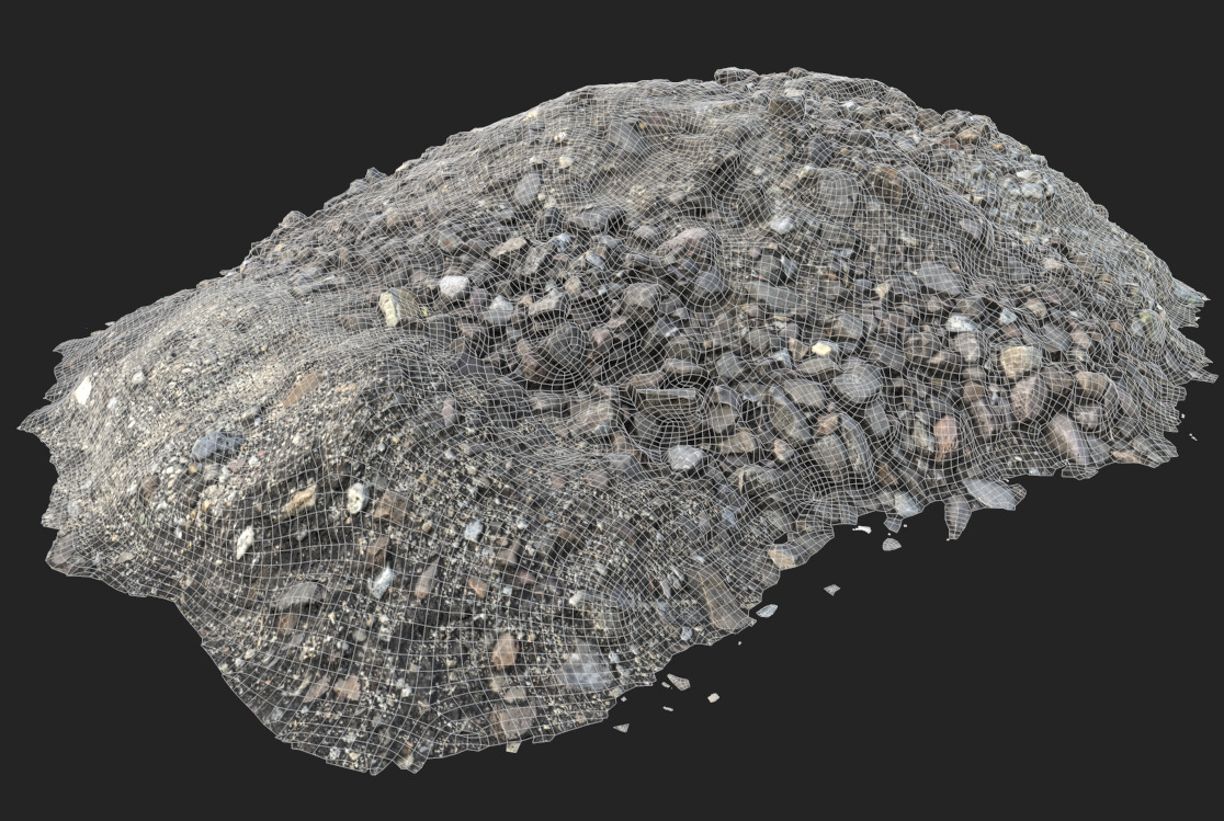 Debris - Stones Low-poly 3D model_13