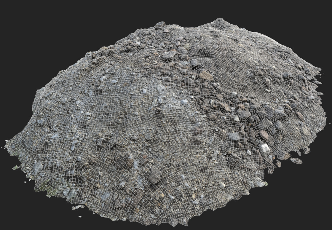 Debris - Stones Low-poly 3D model_12