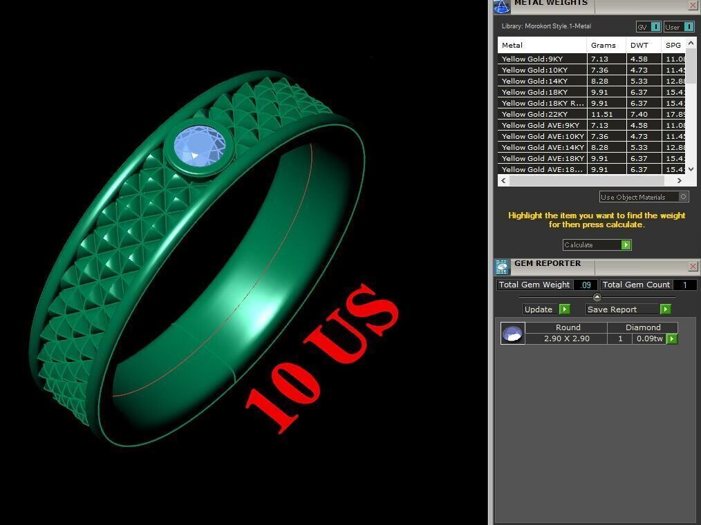 Super Sale Man Ring Jewelry 3MR069 3D model_5