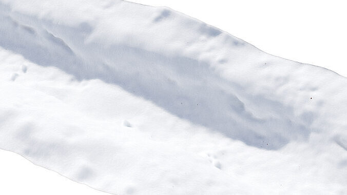 Snowy trail 3D model
