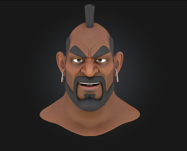 Warrior Mood  The Calm Before the Battle 3D model