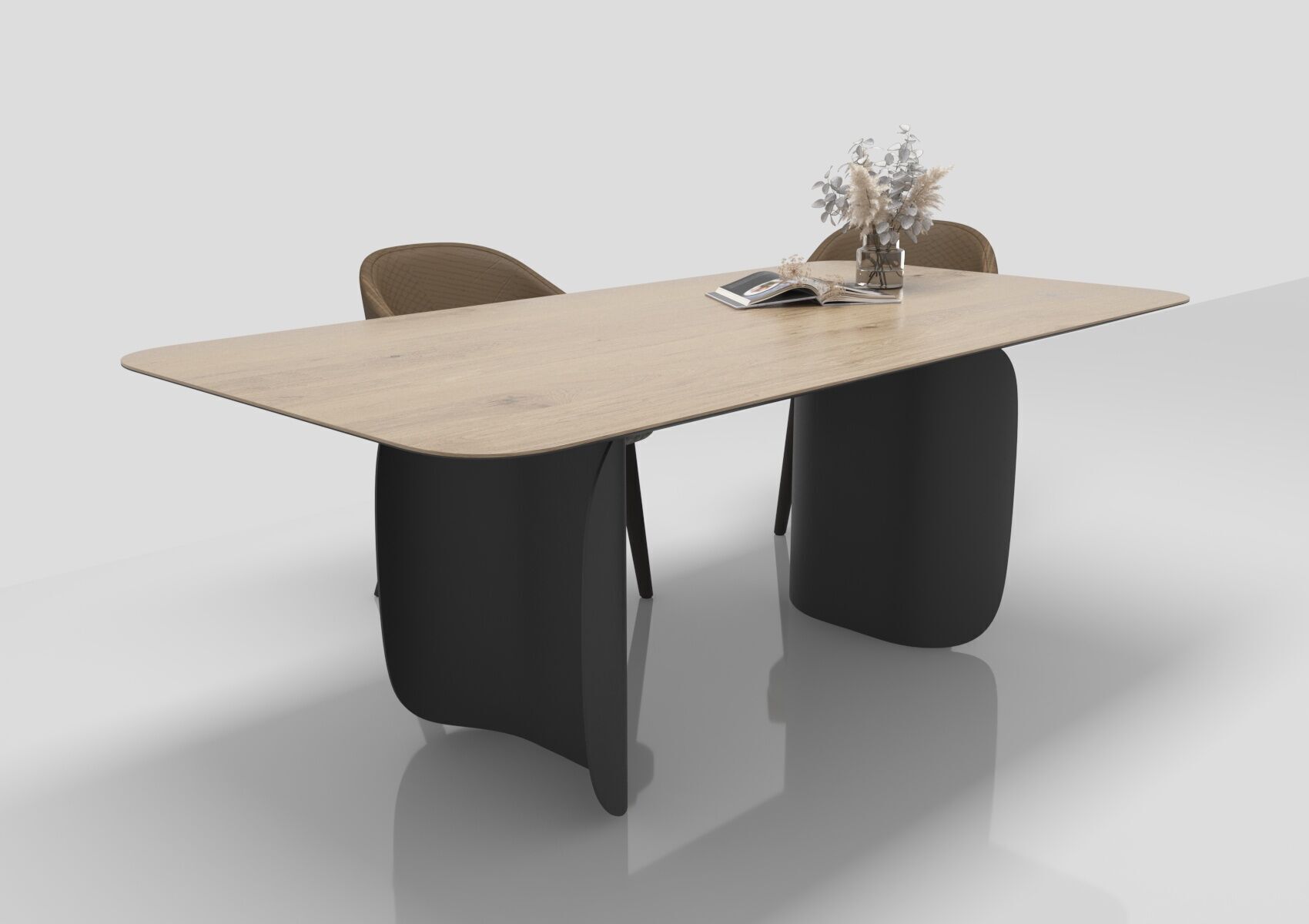 barry miniforms table and Chair Set 3D model_1