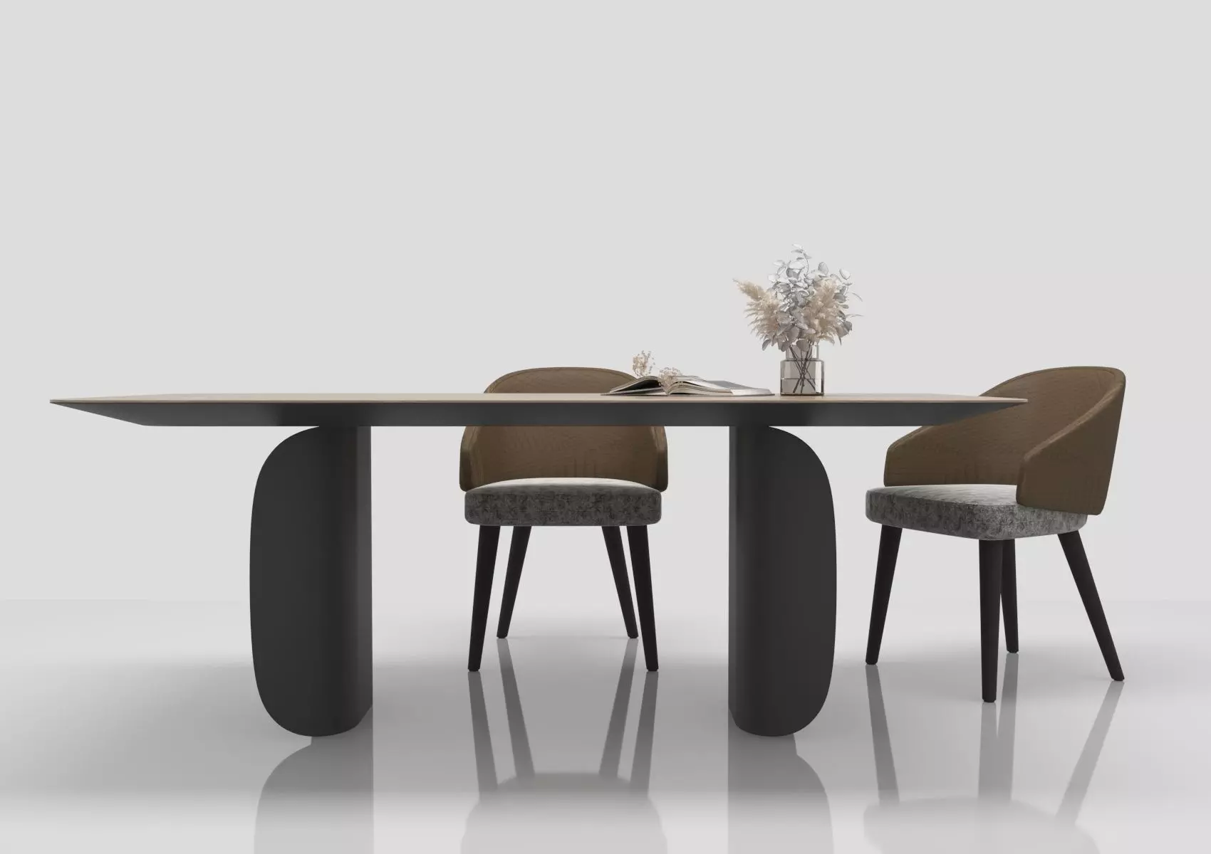 barry miniforms table and Chair Set 3D model_0