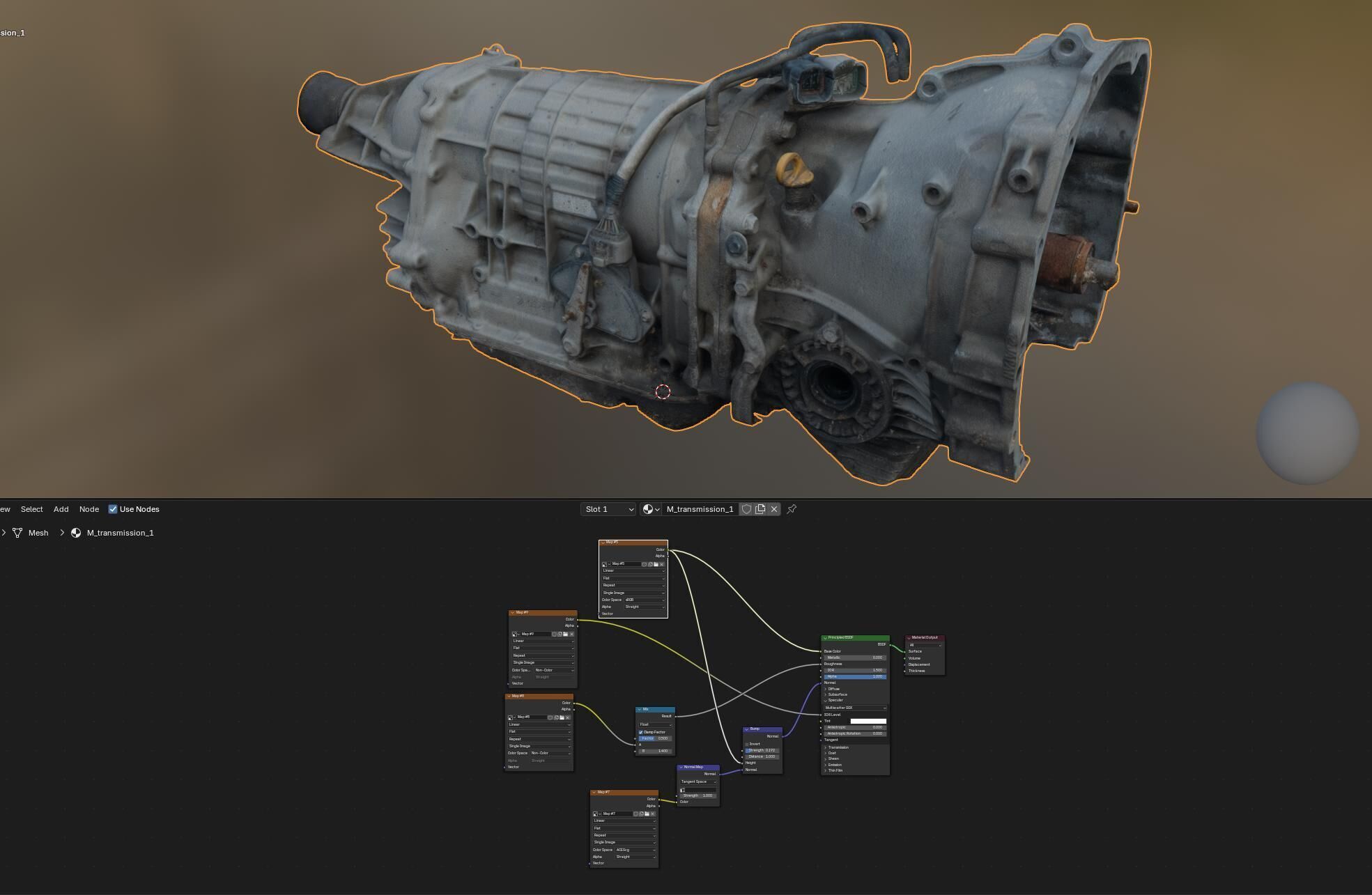 Automatic transmission scan 360 3D model_15