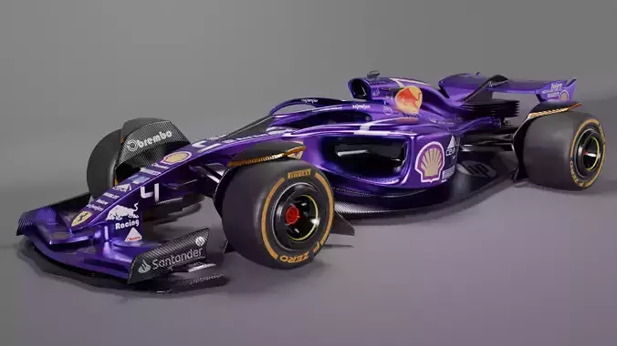 Formula 1 Car - Purple Concept
