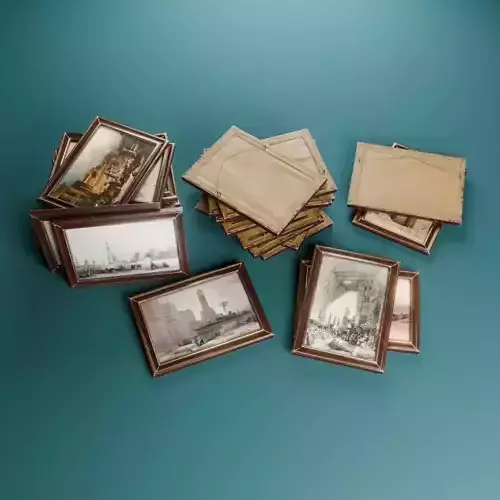 Wall Pictures - David Roberts Paintings Low-poly 3D model