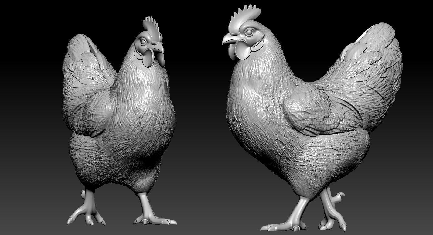 Chicken steps decor urban vibes 3D print model_2