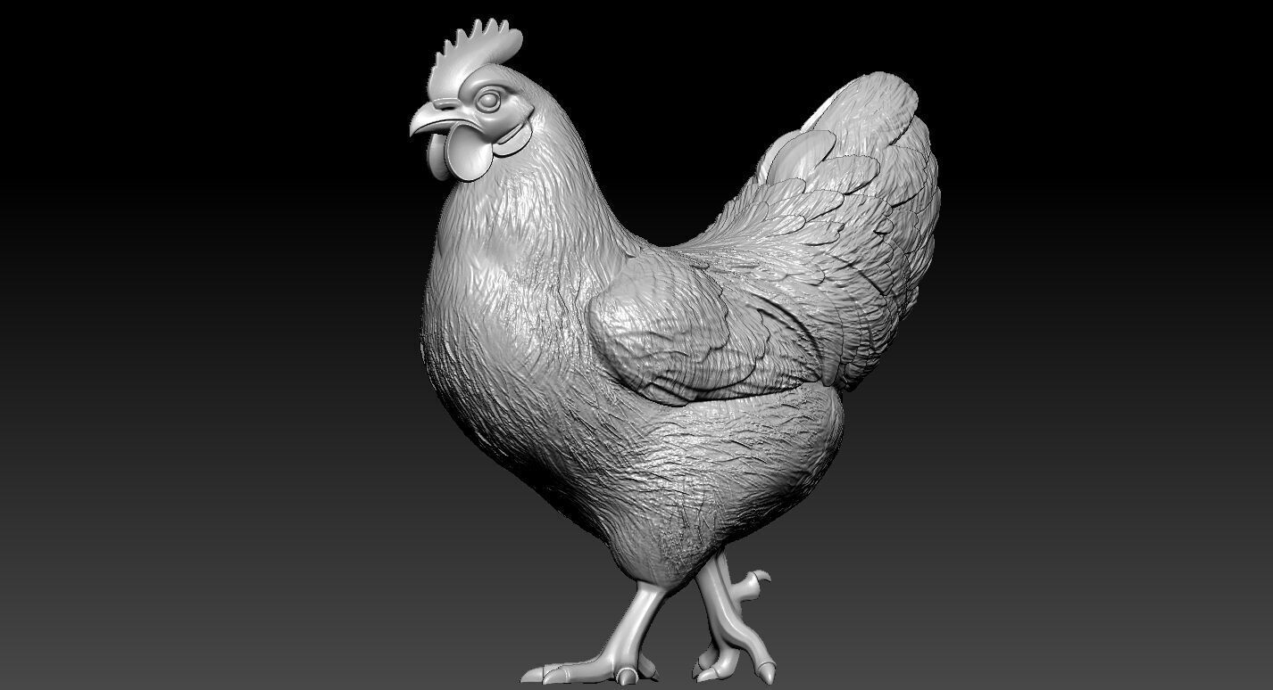 Chicken steps decor urban vibes 3D print model_1