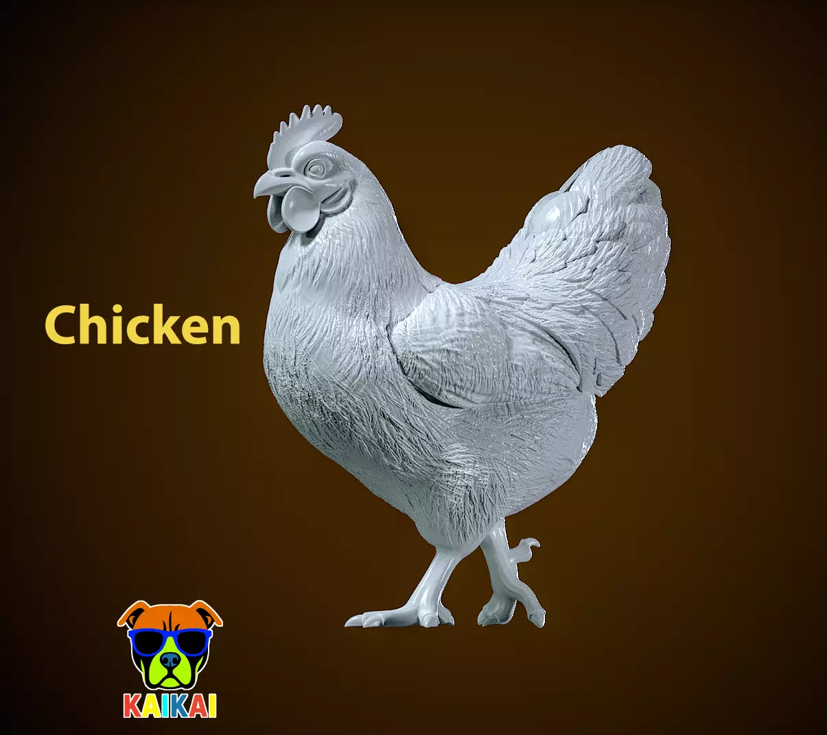 Chicken steps decor urban vibes 3D print model_0