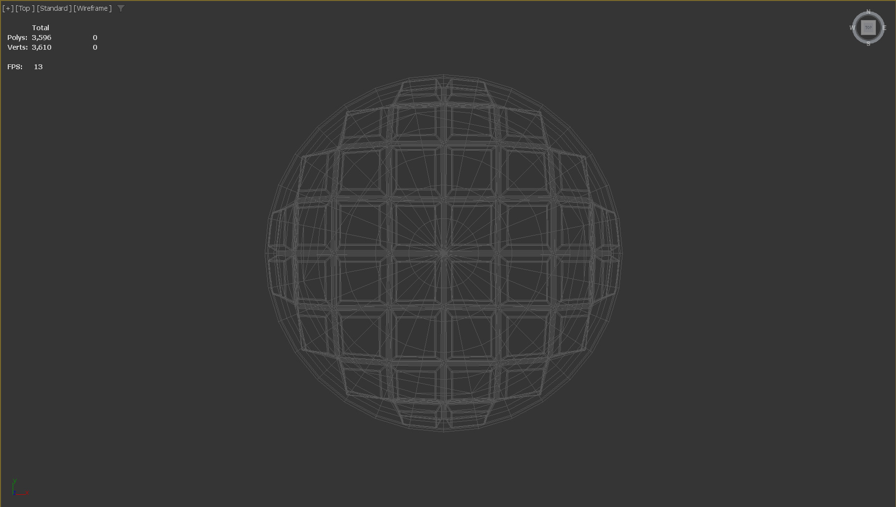 Stylized Low-Poly Pineapple Bun Polo Bun  Low-poly 3D model_10