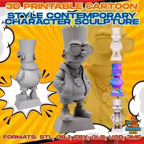 Cool and Rebellious Kid Character Figure