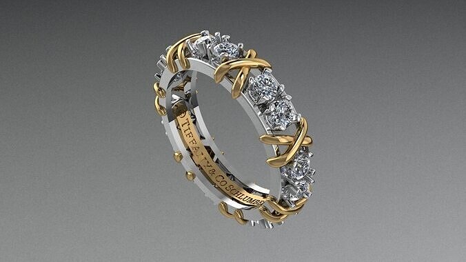 Ring Tiffany  3D print model
