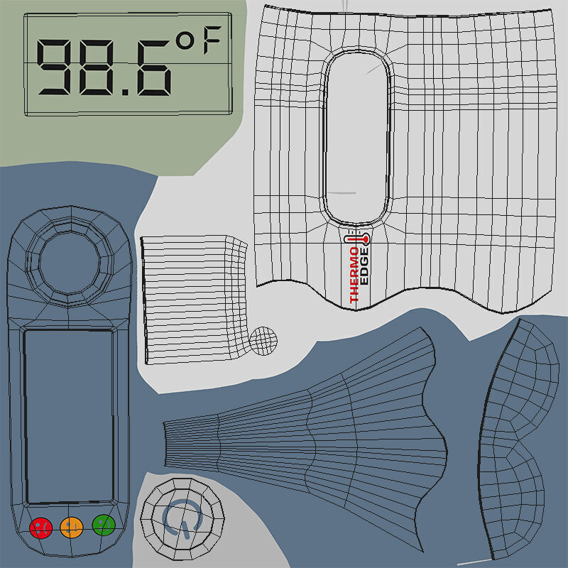 Digital Thermometer 3D model_10