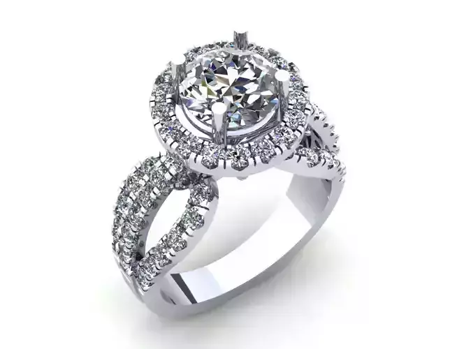 Three Row Wedding Ring 370