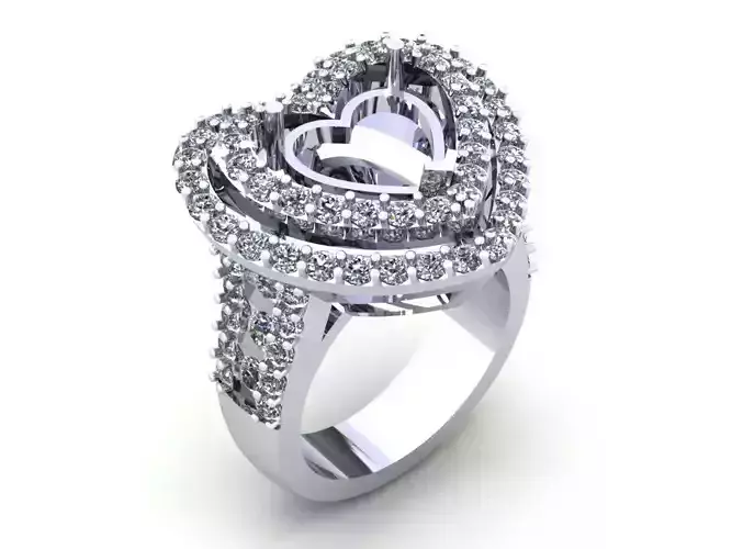 Heart Wedding Ring 368