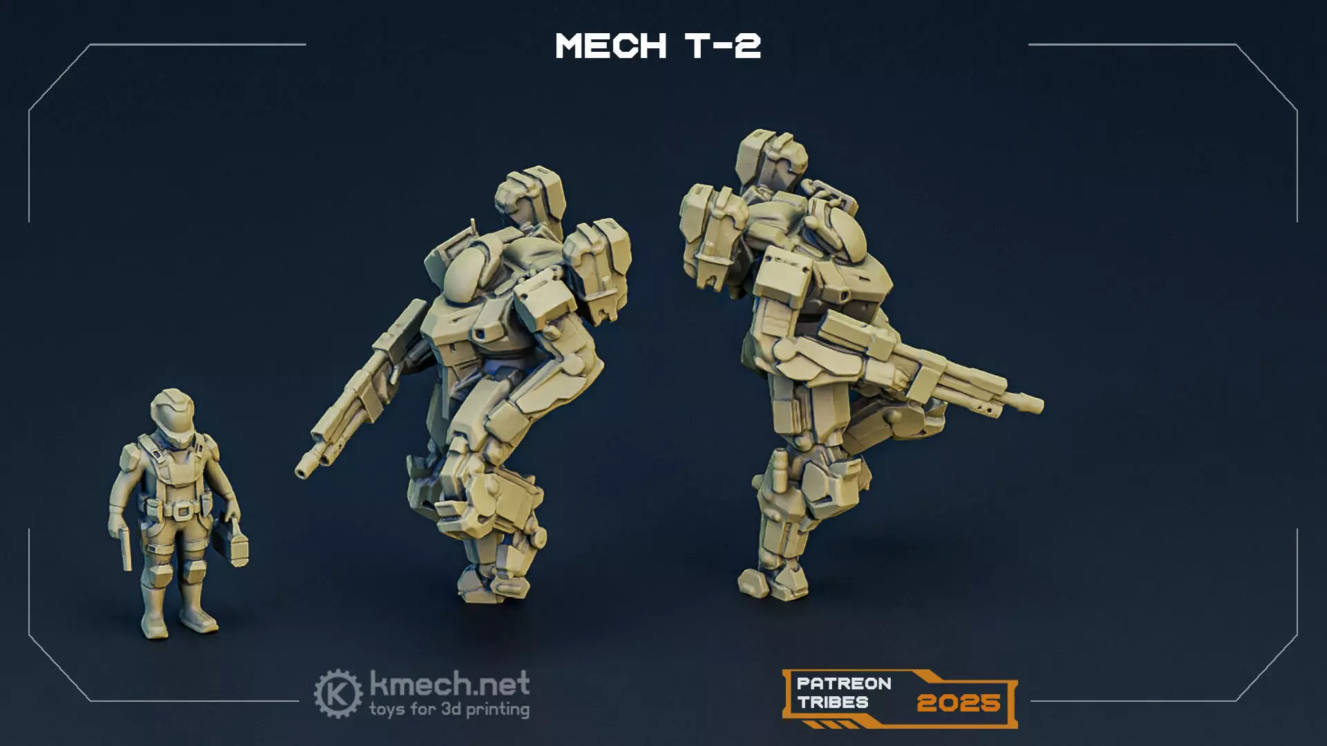 Mech scifi miniature Free 3D print model
