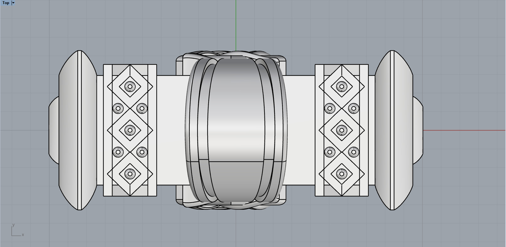 Thor hammer Mjollnir pendant model 1068 3D print model_5