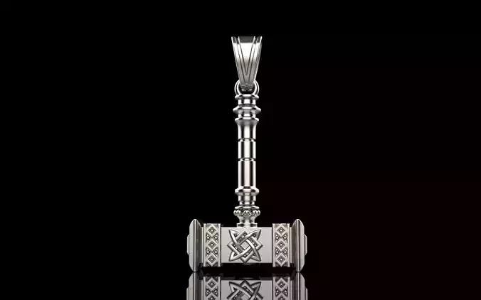 Thor hammer Mjollnir pendant model 1068