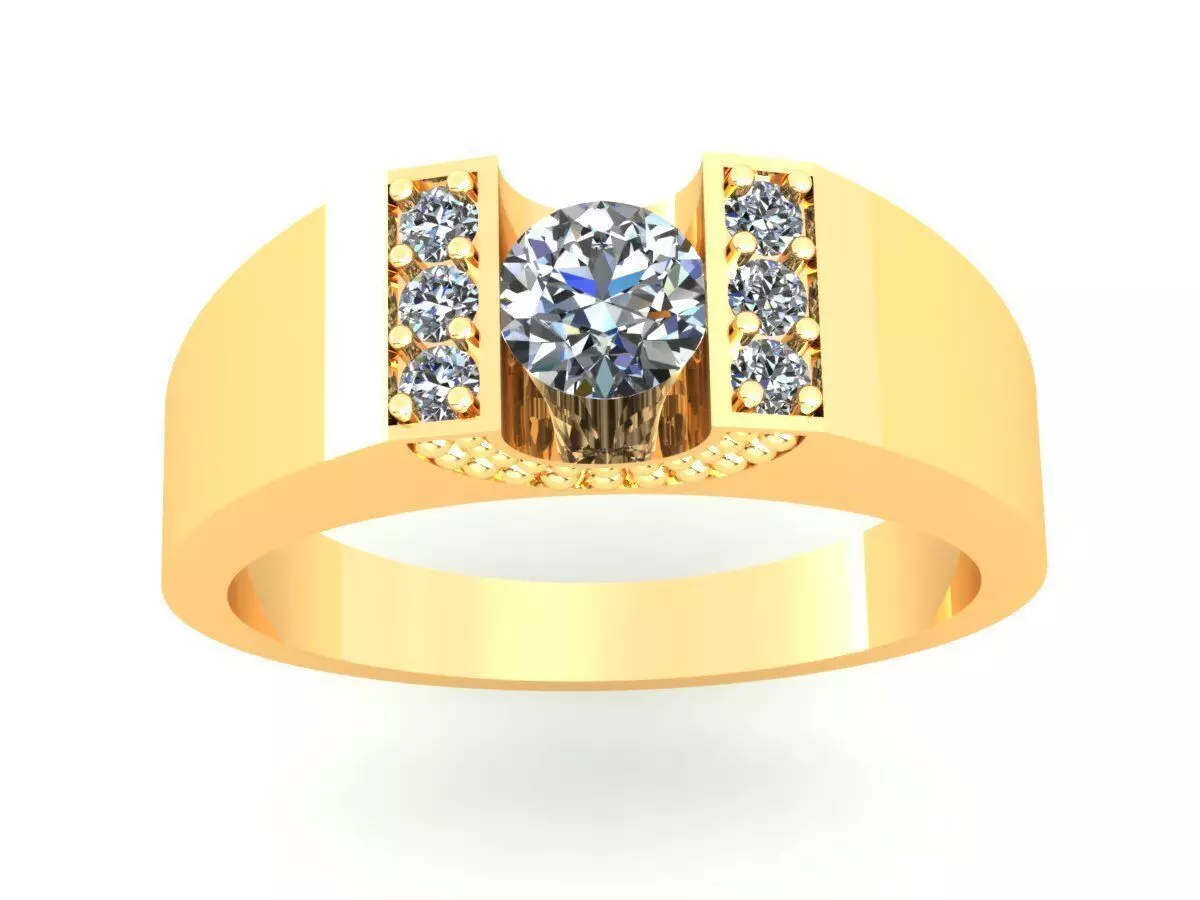 Man Wedding Ring 3D print model_0