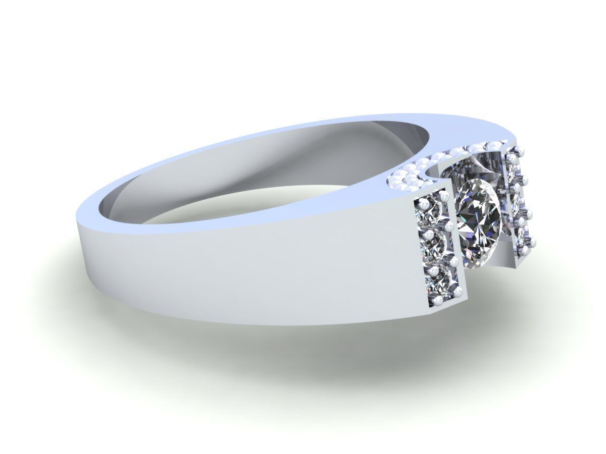 Man Wedding Ring 3D print model_4