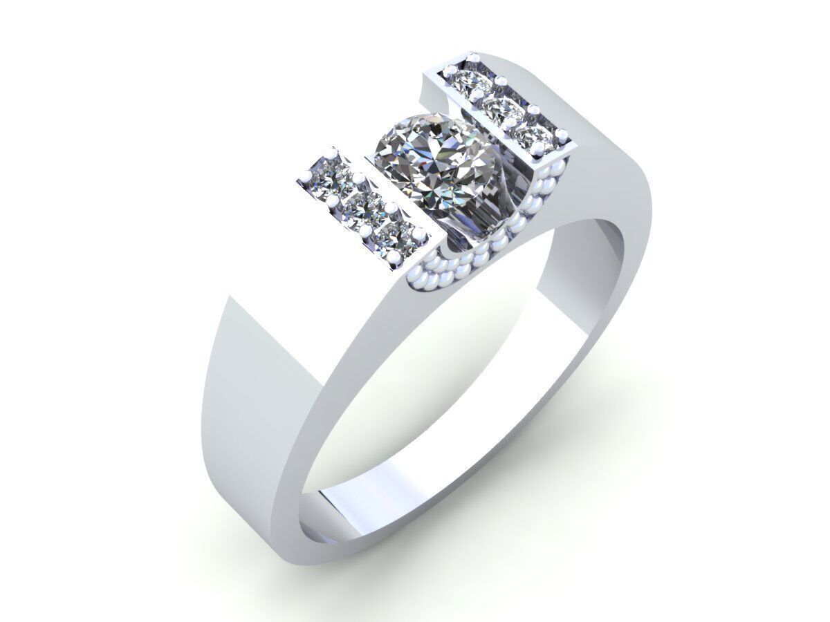 Man Wedding Ring 3D print model_3