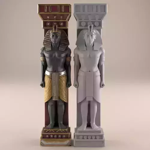 Ancient Egyptian Statue STL Bookend Desk decor Paperweight 3D print model