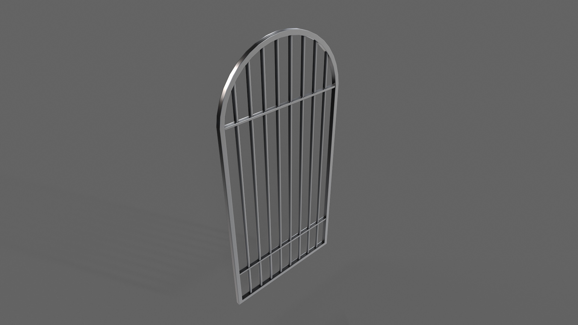 PBR Prison Window 6 Low-poly 3D model_5
