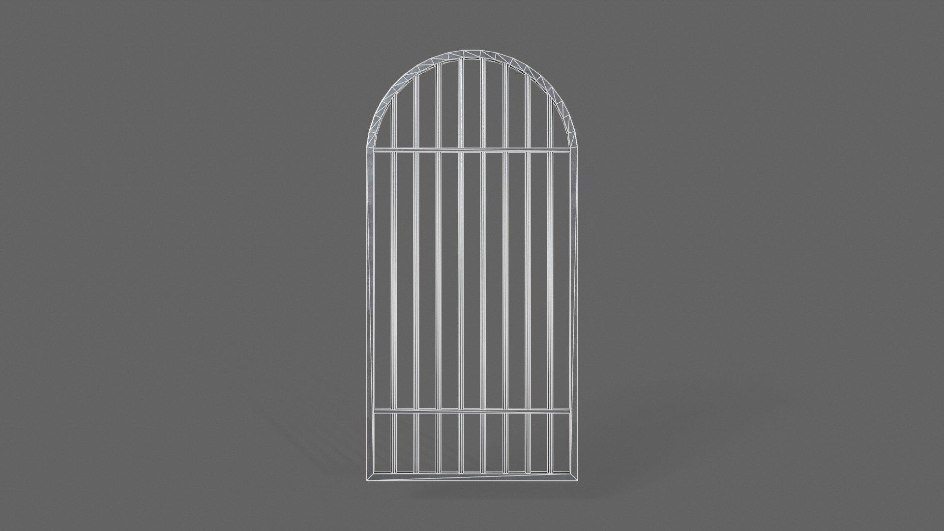 PBR Prison Window 6 Low-poly 3D model_11