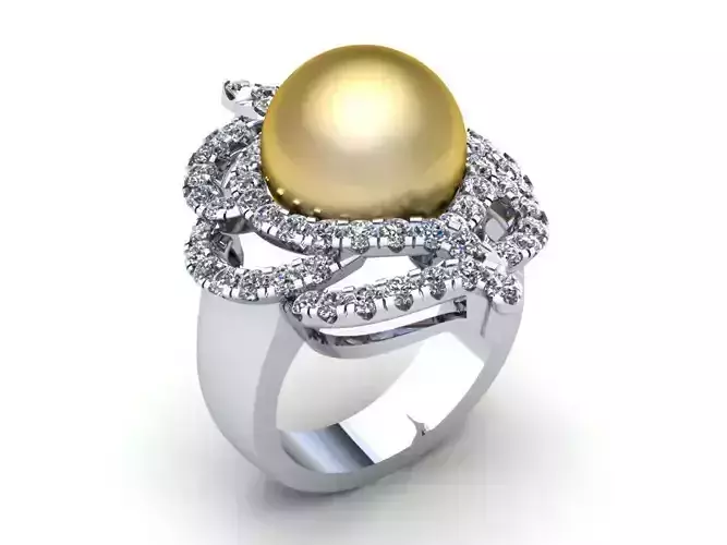 Precious Pear Wedding Ring 417