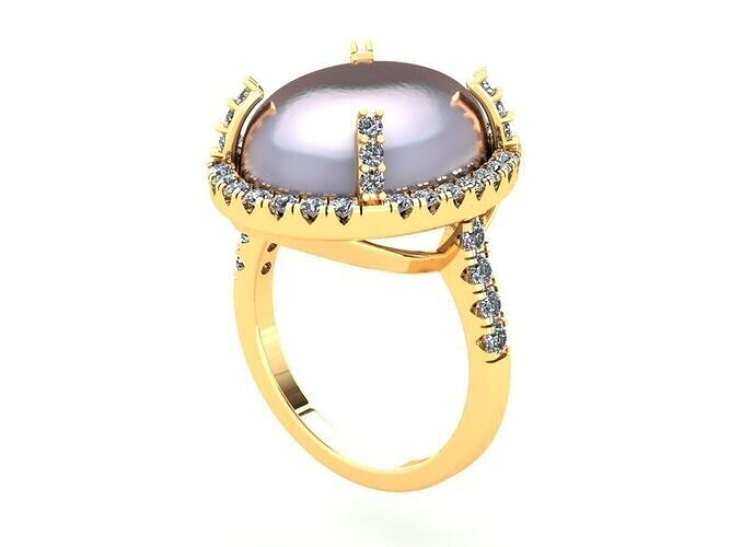 Pear Love Wedding Ring 411 3D print model