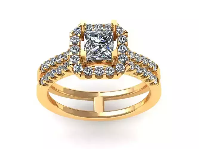 Great Emerald Wedding Ring 440