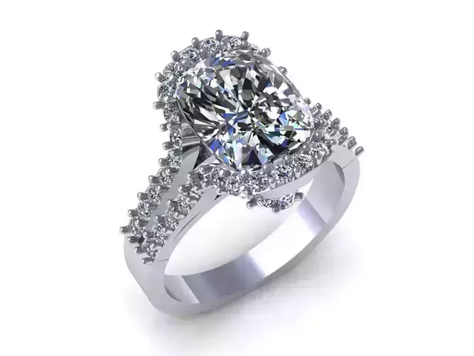 Oval Wedding Ring 433