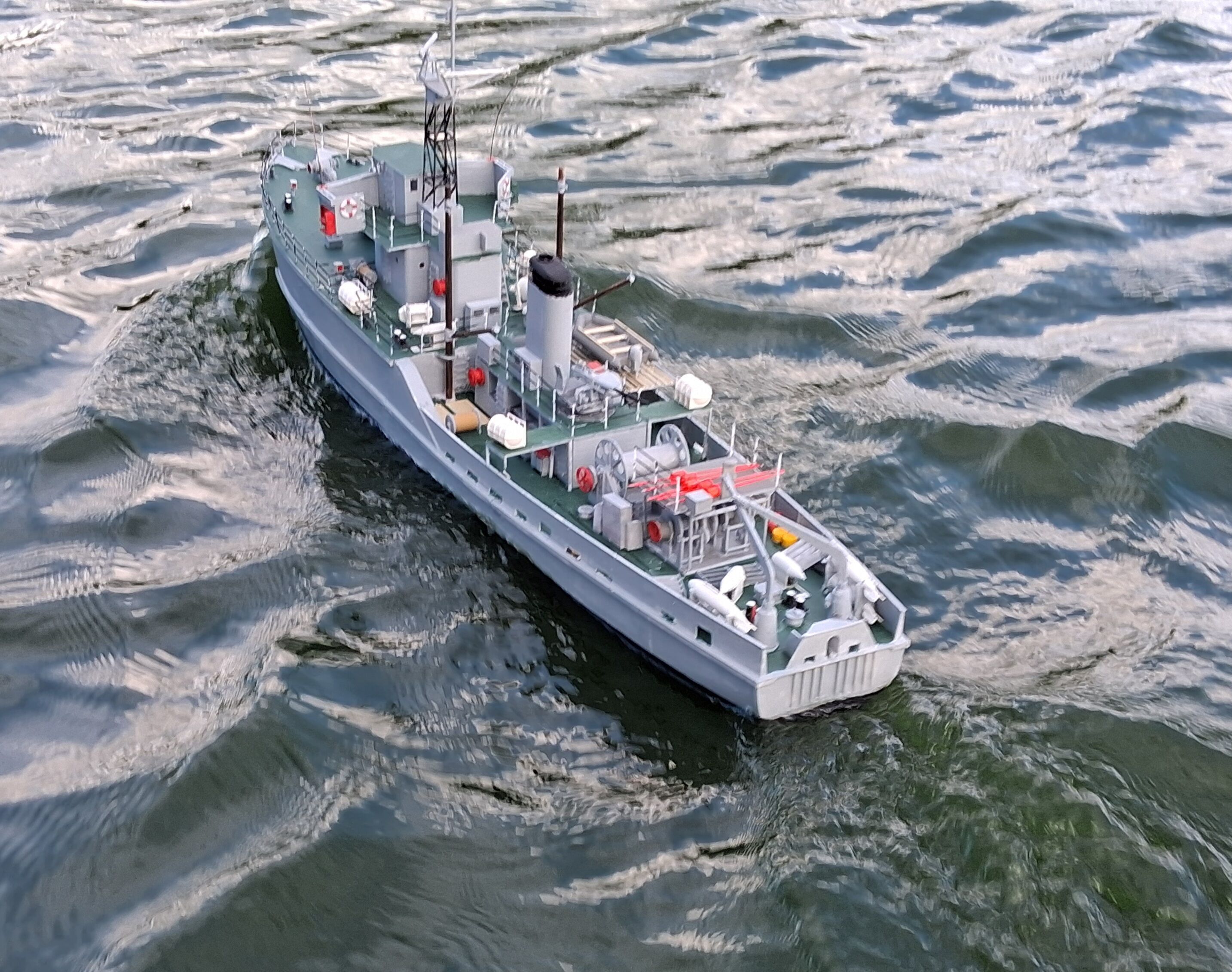HMS Ton Class Minesweeper radio controlled model 3D print model_3