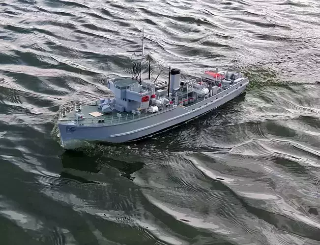 HMS Ton Class Minesweeper radio controlled model 3D print model