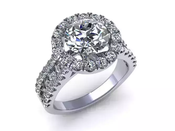 Round Solid Love Wedding Ring 427