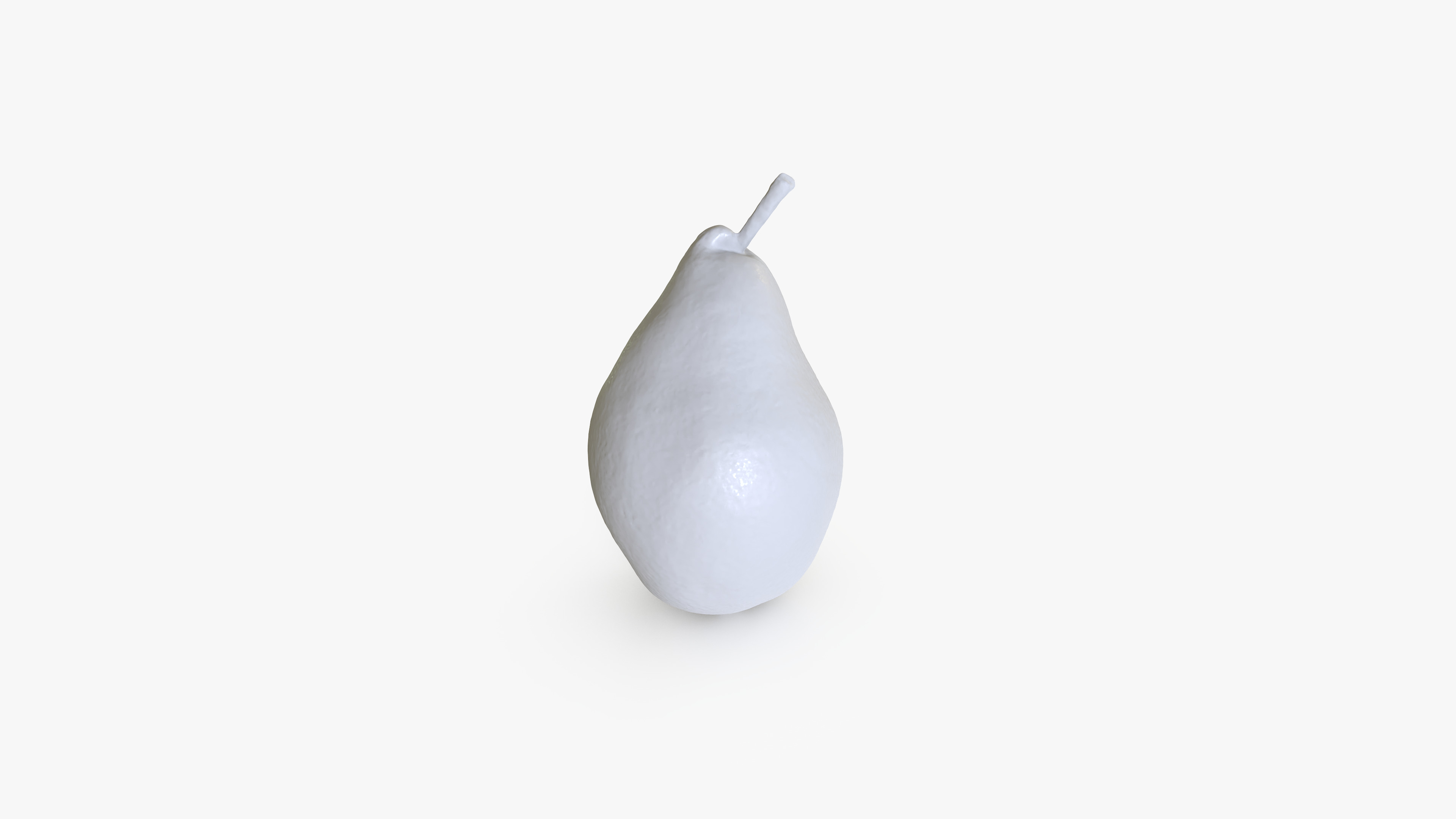 Pear Yellow 3D model_5
