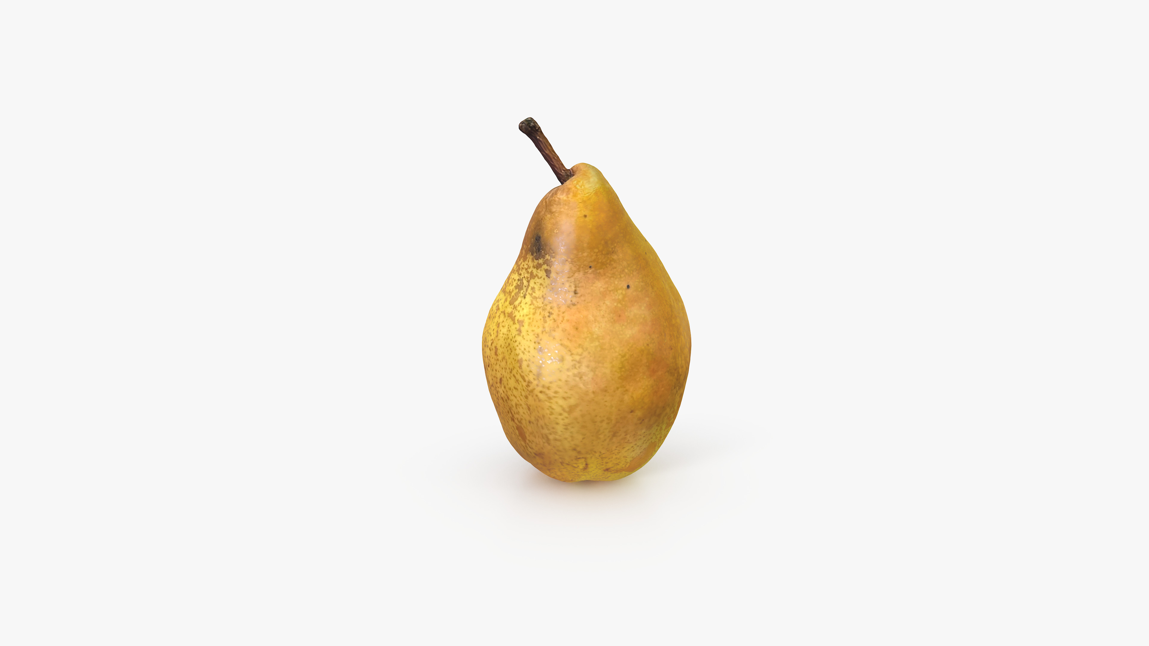 Pear Yellow 3D model_4