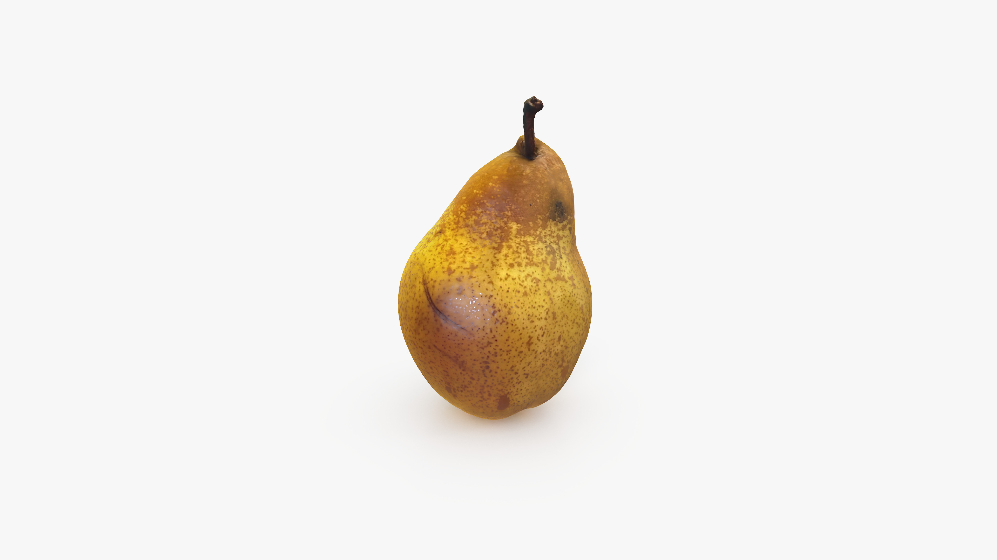 Pear Yellow 3D model_3