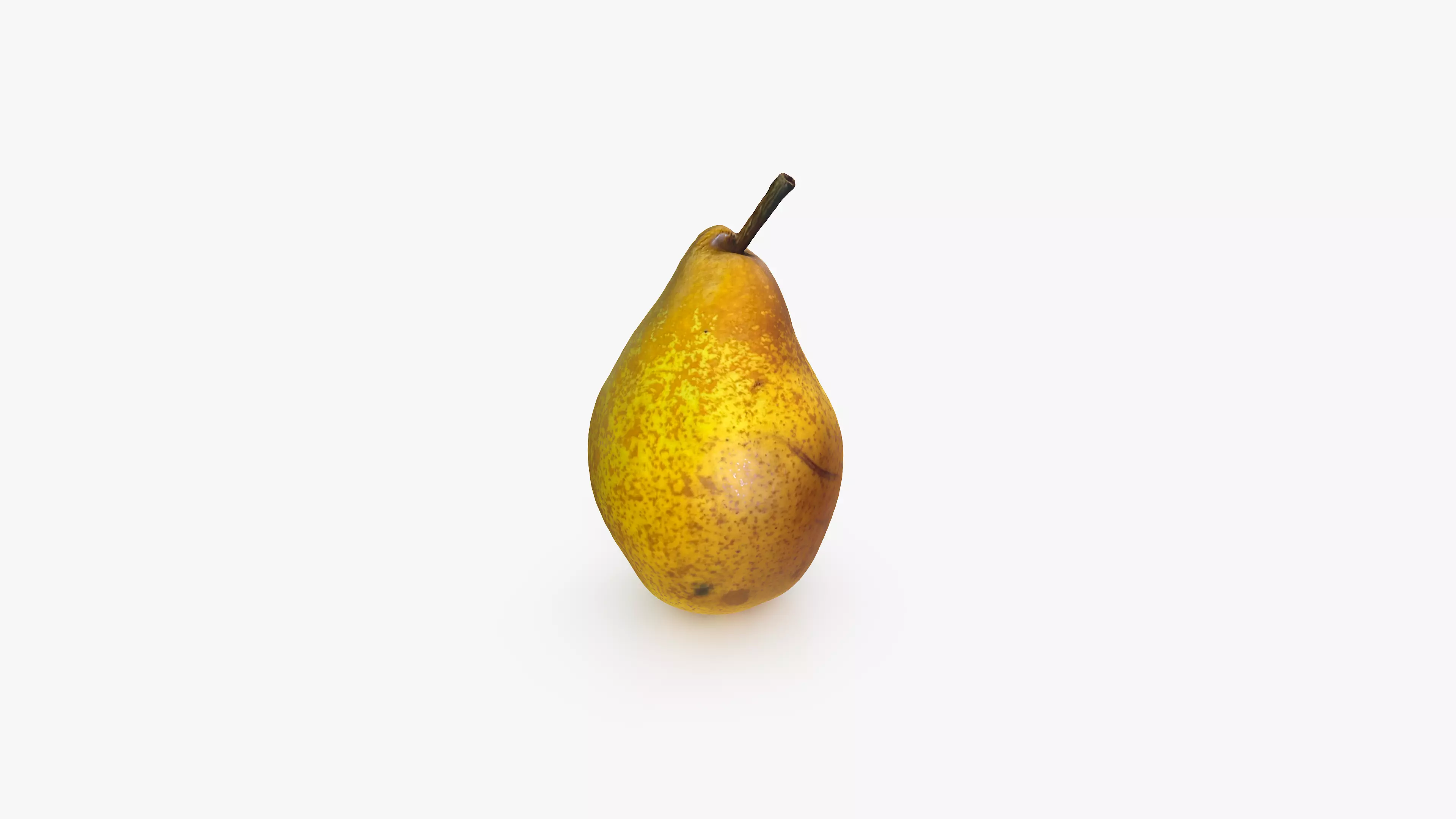 Pear Yellow 3D model_0